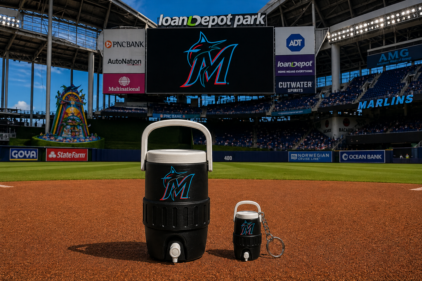 MIAMI MARLINS 12oz can holder koozie