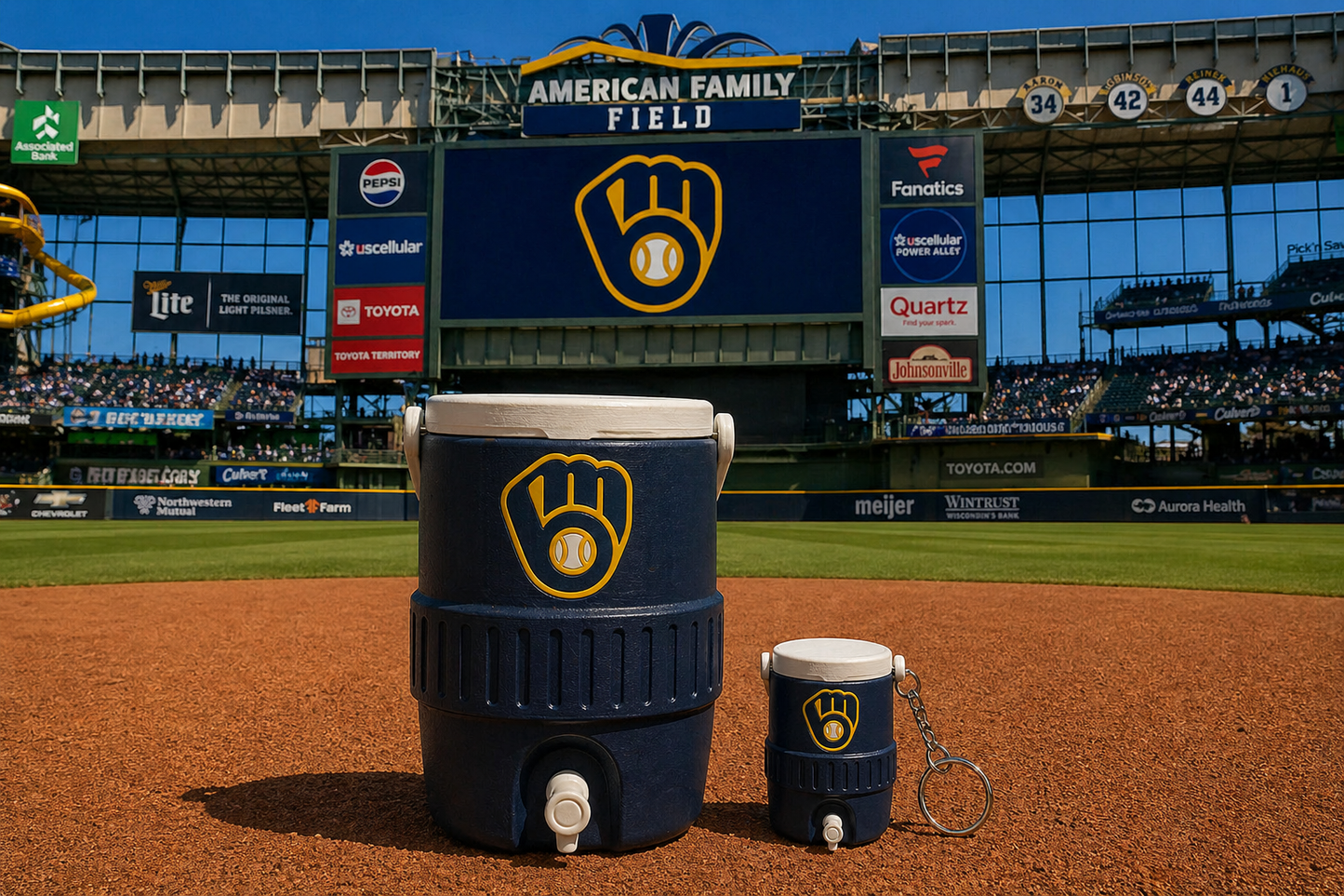 MILWAUKEE BREWERS 12oz can holder koozie
