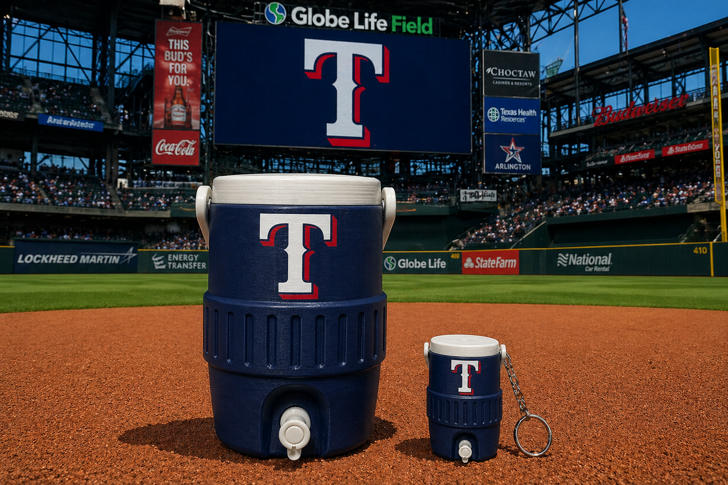 TEXAS RANGERS 12oz can holder koozie
