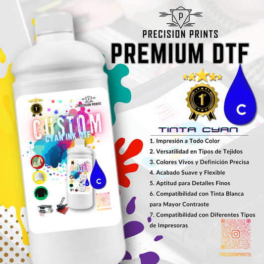 1 LITER Premium DTF Ink CMYK+W