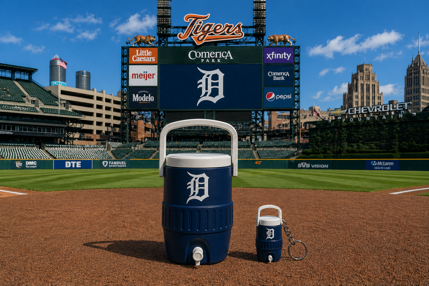 DETROIT TIGERS 12oz can holder koozie