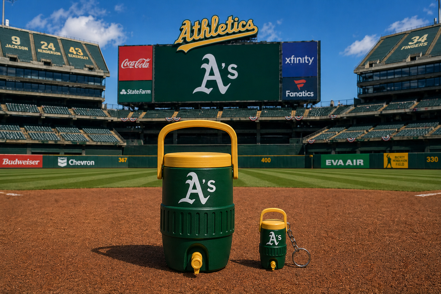 OAKLAND ATHLETICS 12oz can holder koozie