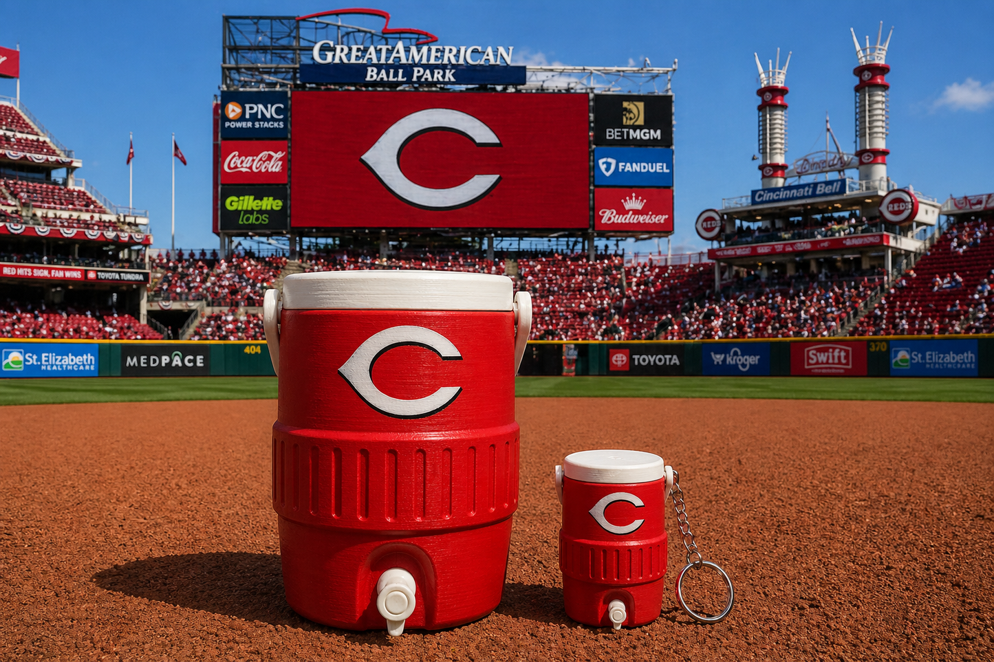 CINCINNATI REDS 12oz can holder koozie