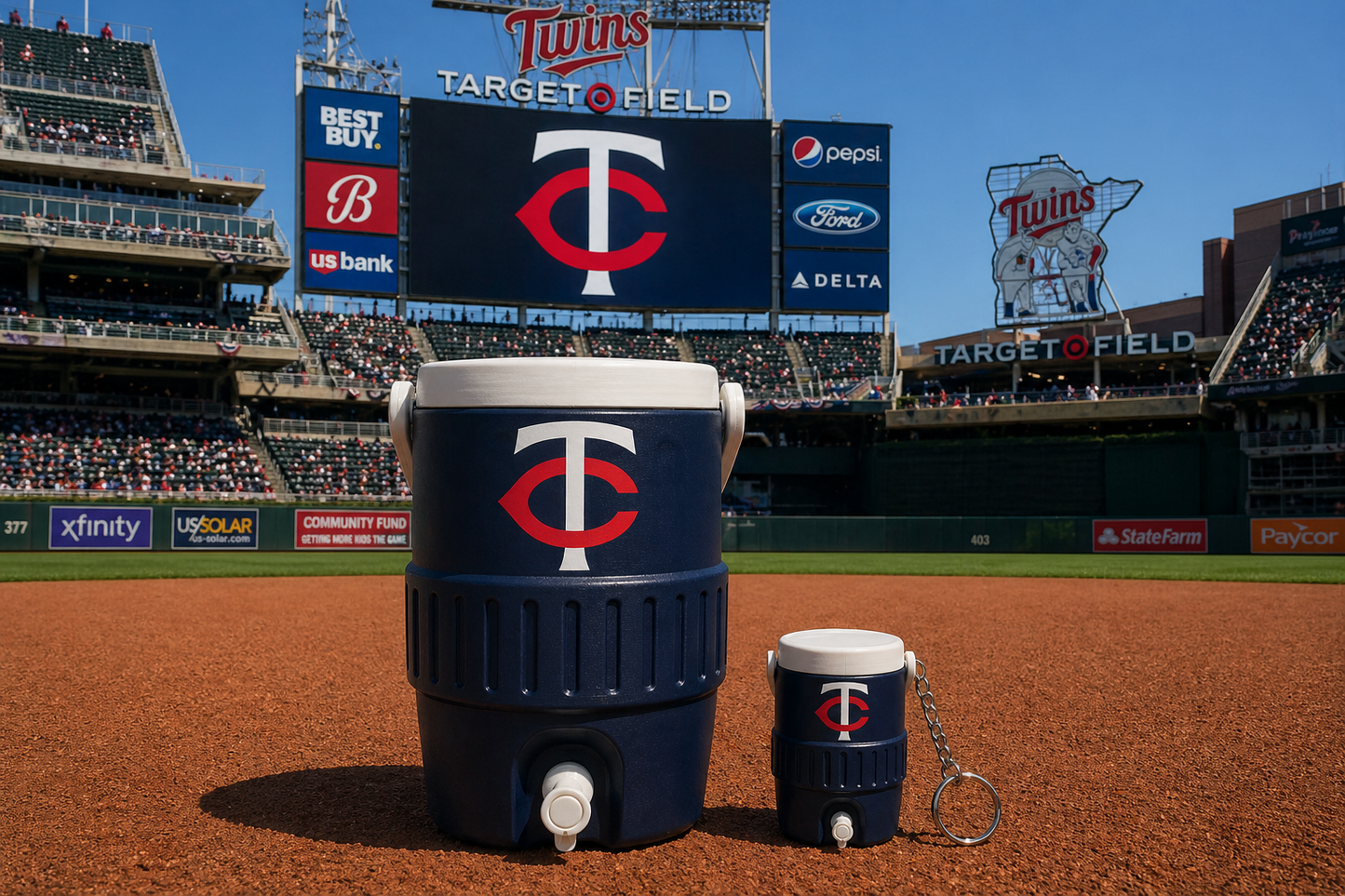 MINNESOTA TWINS 12oz can holder koozie