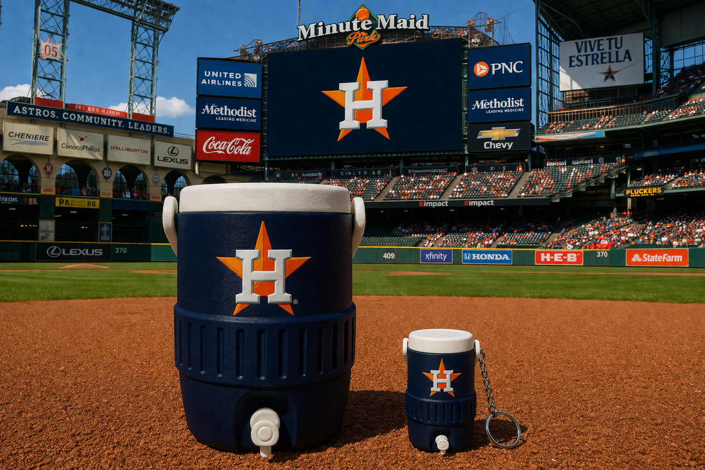 HOUSTON ASTROS 12oz can holder koozie