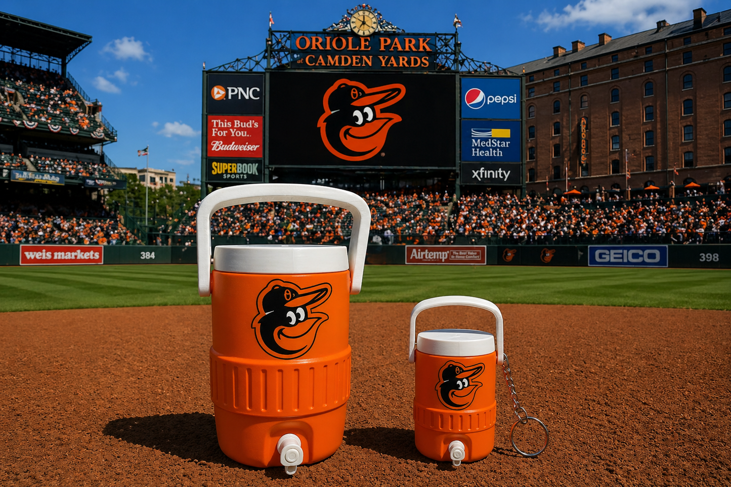 BALTIMORE ORIOLES 12oz can holder koozie