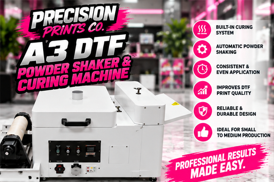A3 DTF Powder Shaker and Curing Machine - Precision Prints Co.
