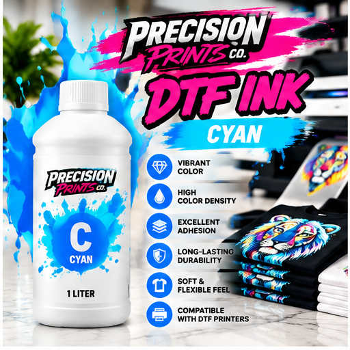 DTF Ink Cyan - Precision Prints Co.
