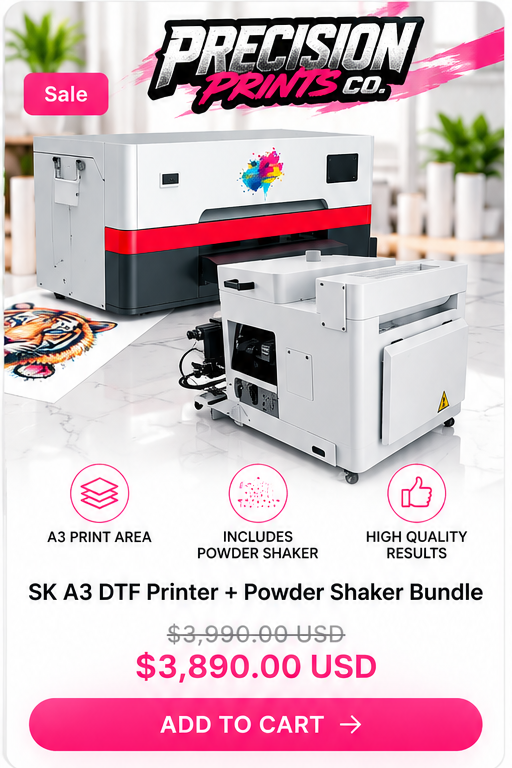 SK A3 DTF Printer and Powder Shaker Bundle - Precision Prints Co.