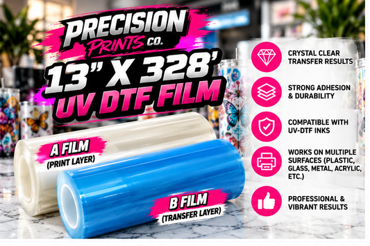 UV-DTF A/B Transfer Film - Precision Prints Co. 1